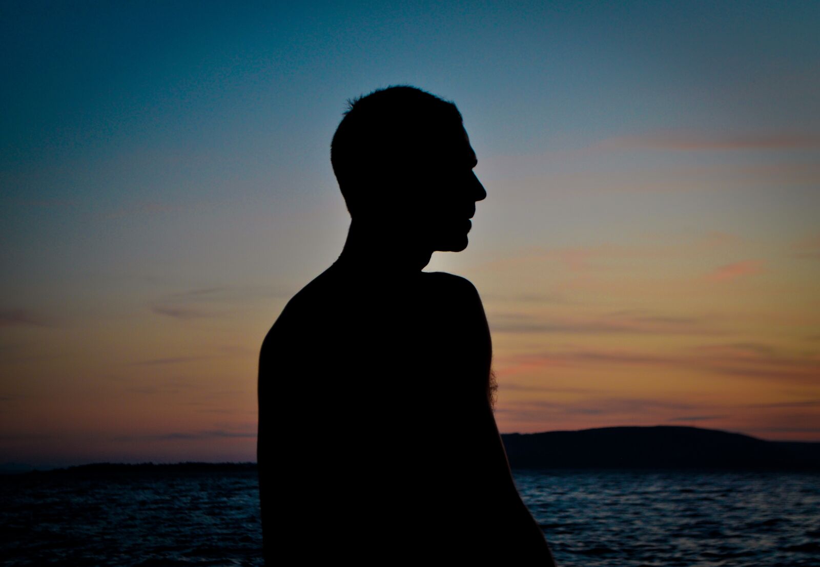 Nikon D5000 sample photo. Silhouette, beach, sunset photography