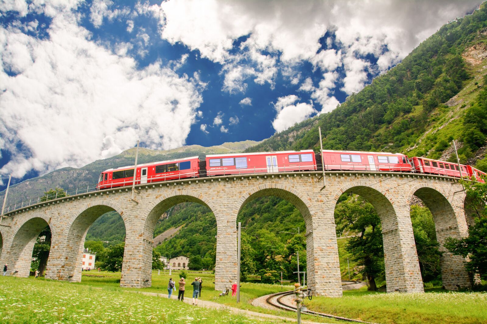 Nikon D5200 sample photo. Train, bernina, switzerland photography