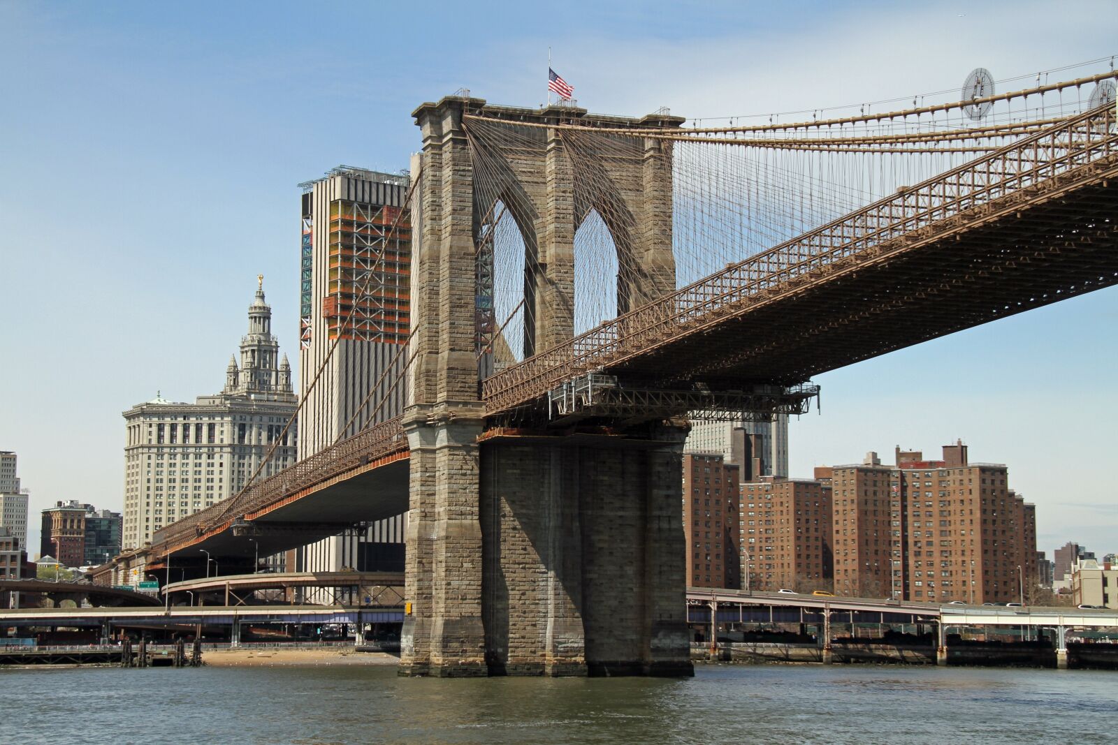 Canon EOS 7D sample photo. Brooklyn bridge, river, manhattan photography