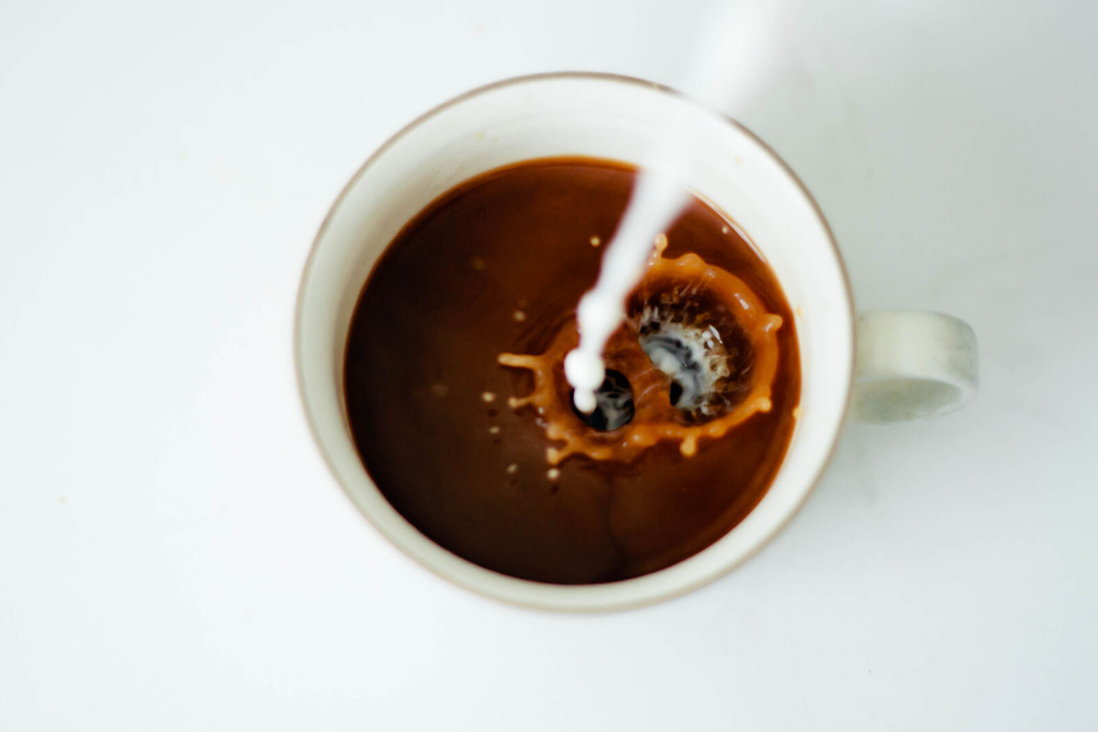 Canon EOS 7D + Canon EF 50mm F1.8 II sample photo. Coffee, cup, milk photography