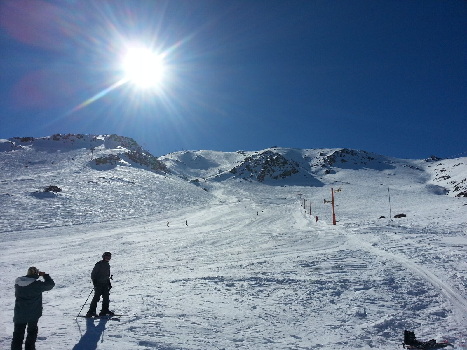Samsung Galaxy S3 sample photo. Snow, ski, sky photography