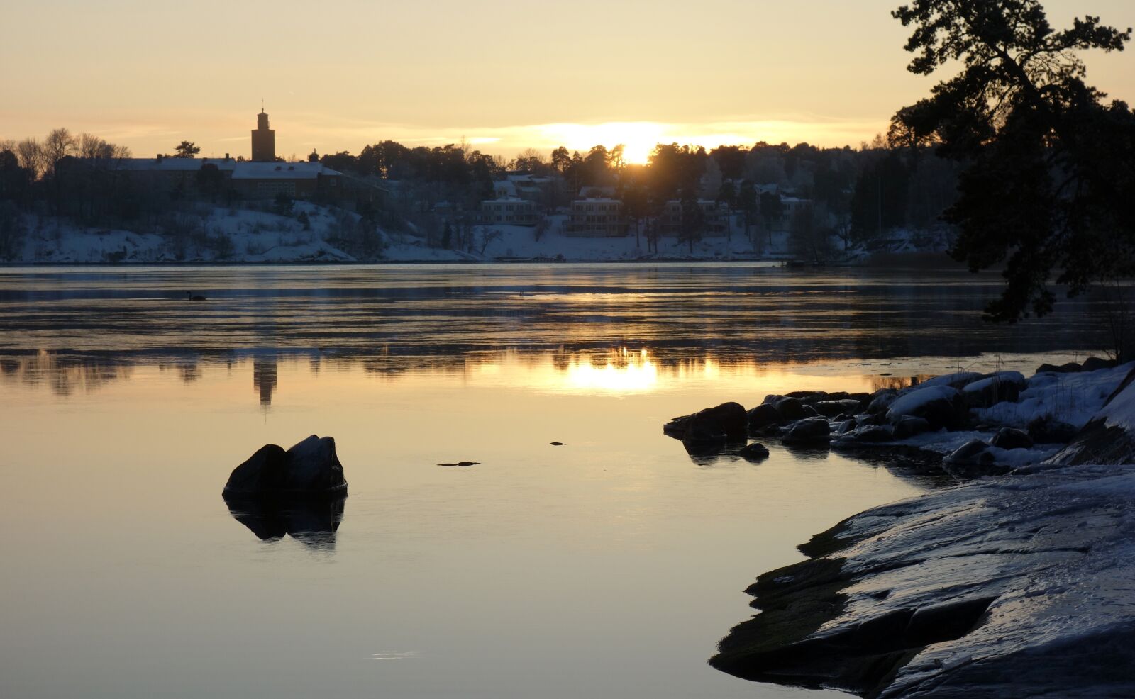 Sony Cyber-shot DSC-RX100 sample photo. Sunset, vaxholm, landscapes photography