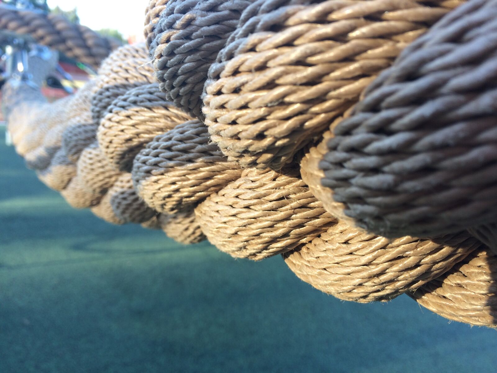 iPhone 5s back camera 4.15mm f/2.2 sample photo. Fall, playground, rope, spring photography