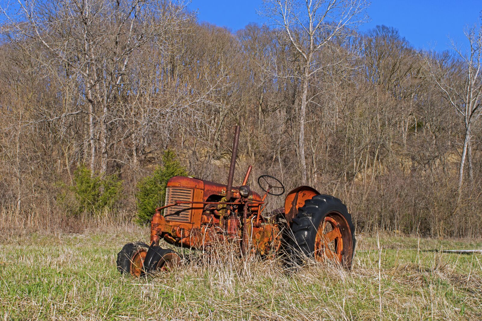 Nikon D3200 sample photo. Old tractor, tractor, orange photography
