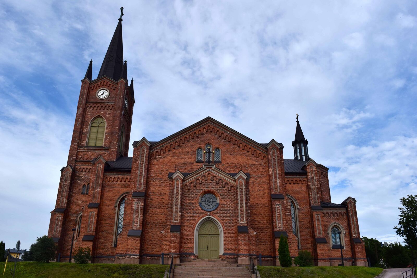 Nikon D3300 sample photo. Blue sky, catholic church photography