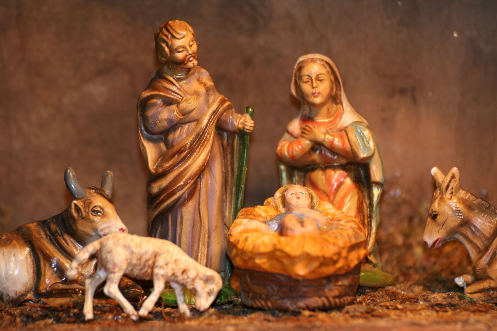Canon EOS 350D (EOS Digital Rebel XT / EOS Kiss Digital N) sample photo. Crib, christmas, jesus photography