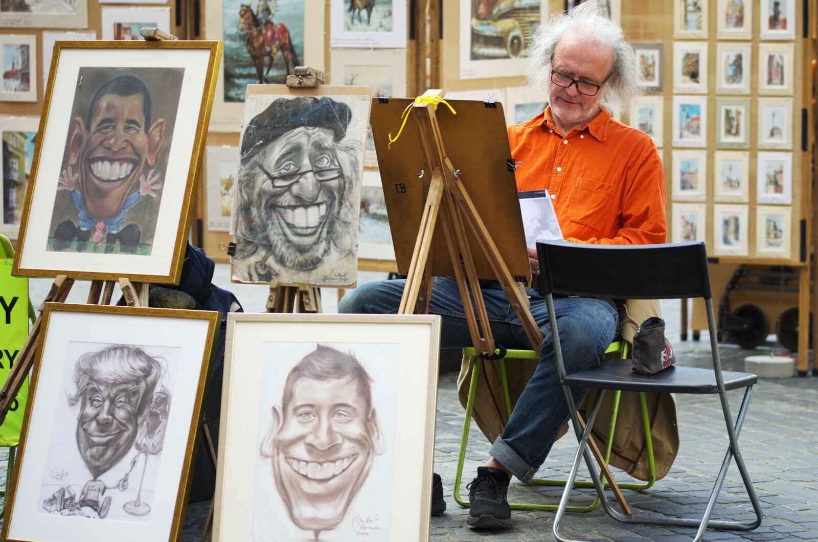 Nikon D5100 sample photo. Painter, artist, man photography