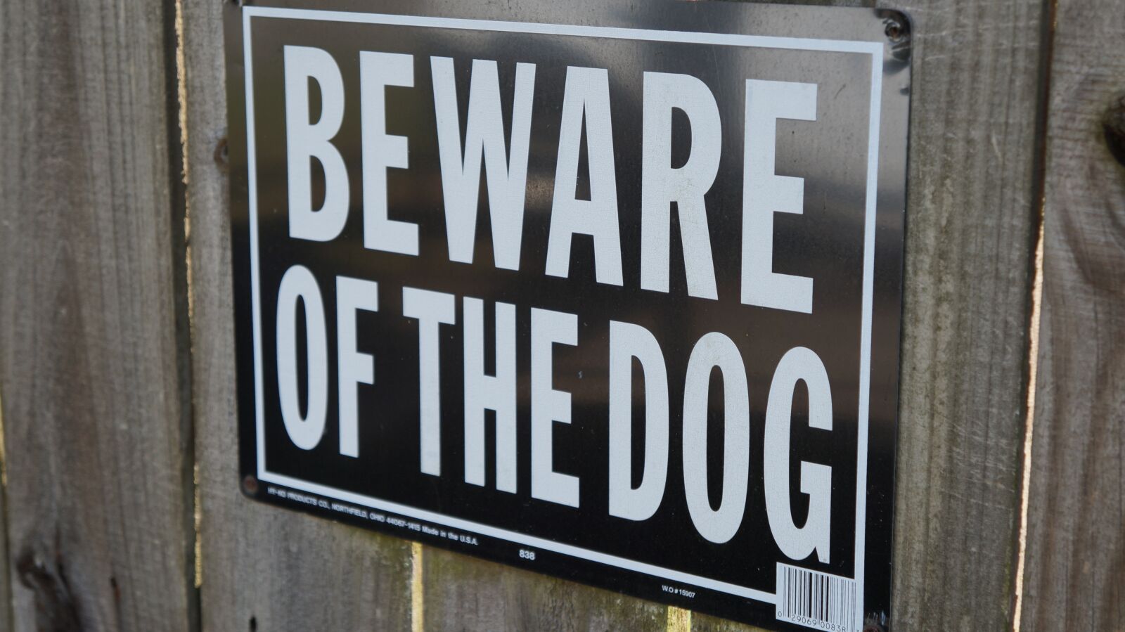 Sony Alpha a3000 sample photo. Beware of dog, sign photography