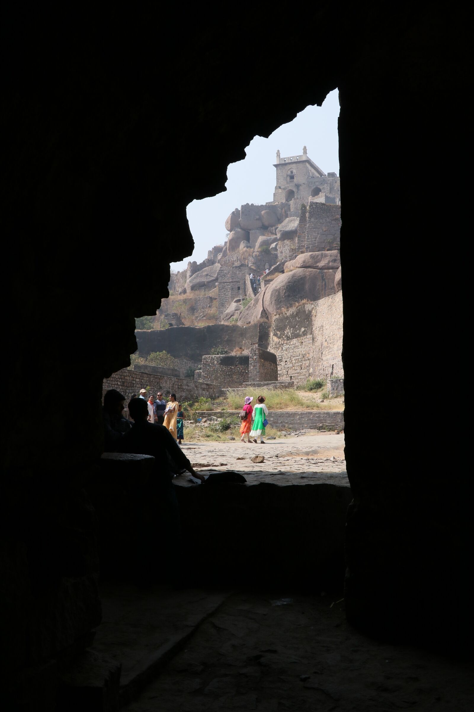Canon EF-S 18-135mm F3.5-5.6 IS USM sample photo. Golconda fort, architecture, hyderabad photography