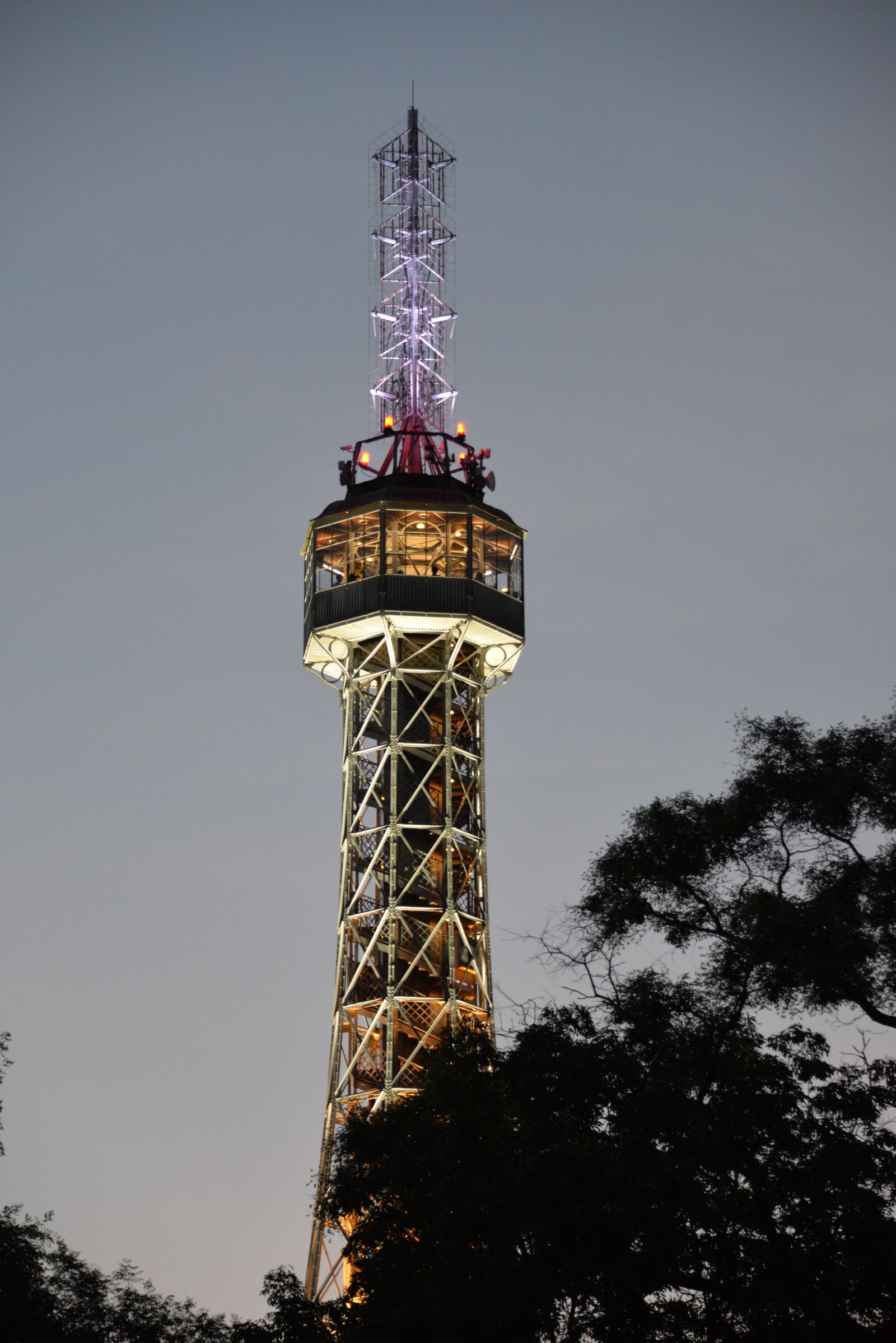 Nikon D610 sample photo. Prague, observation tower, evening photography