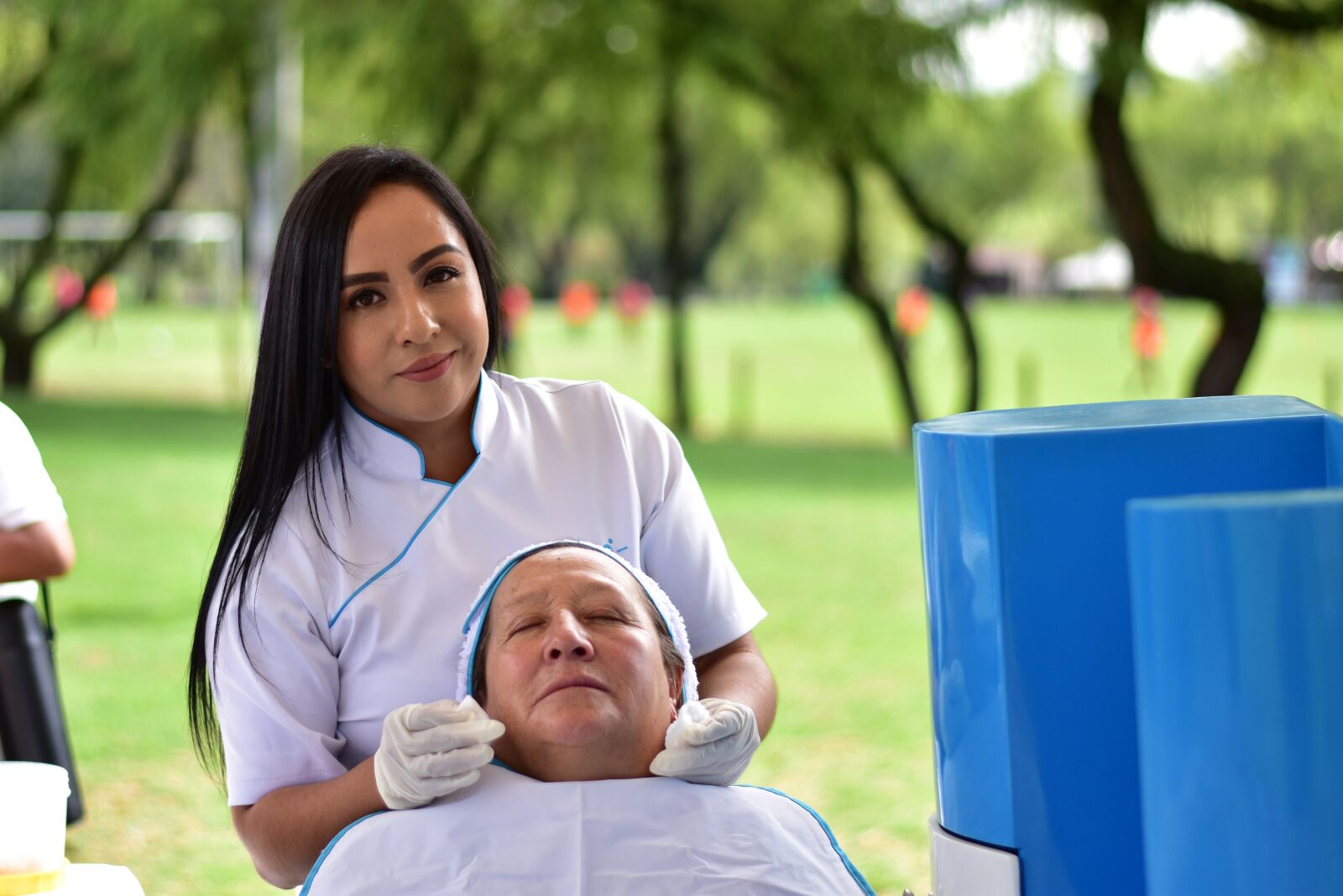 Nikon D3400 sample photo. Facial cleansing, complexion, cosmetology photography