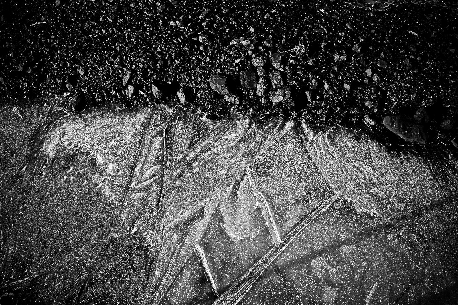 Olympus OM-D E-M10 sample photo. Ice, frozen, winter photography