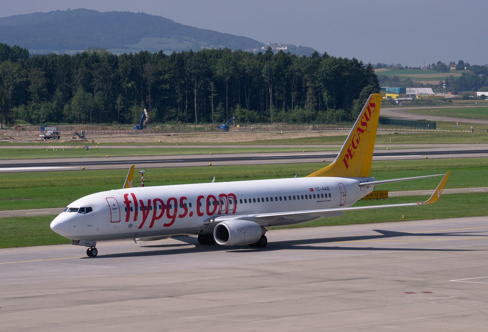 Nikon D300S sample photo. Aircraft, boeing 737-800, pegasus photography