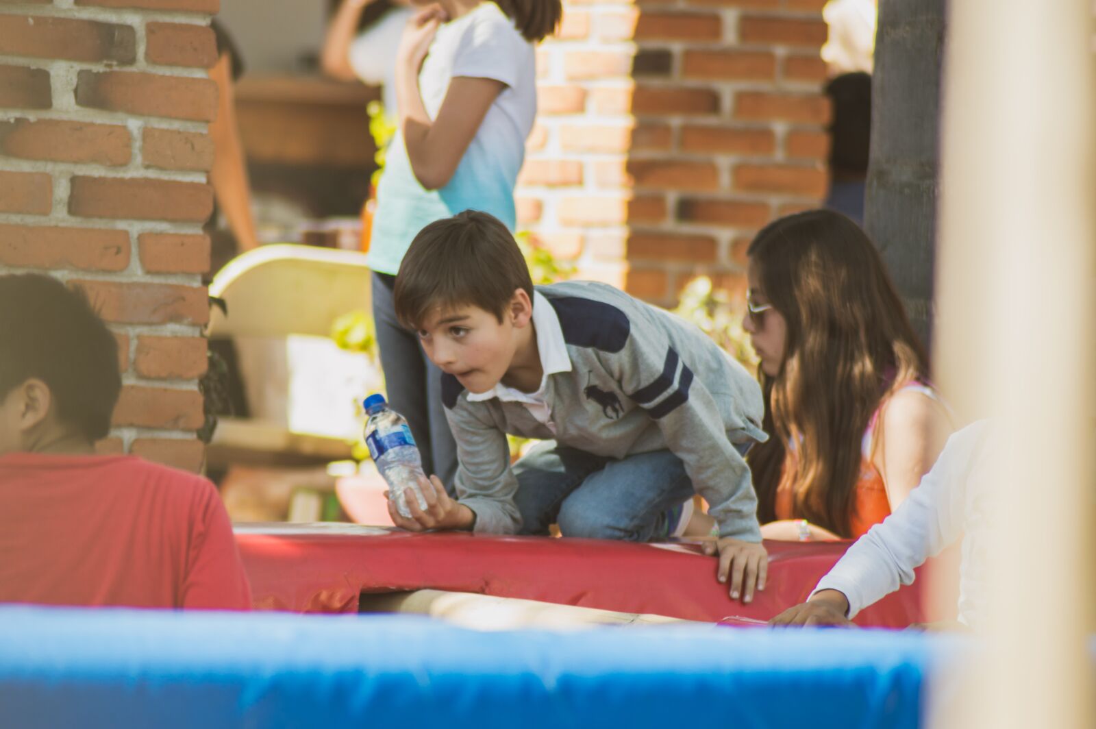 Nikon D3200 sample photo. Child, games, fun family photography