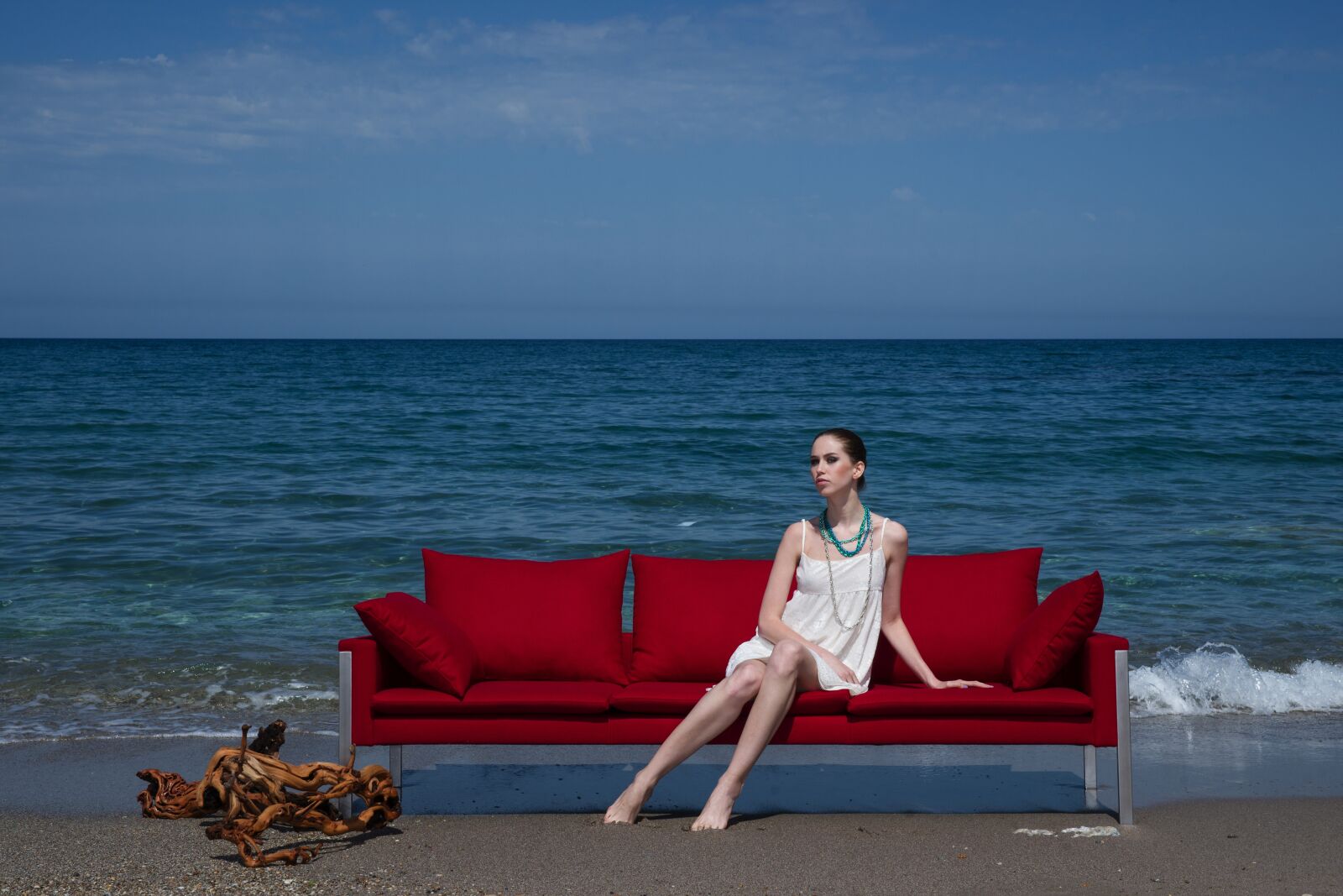 Sony Alpha DSLR-A850 sample photo. Model, red, woman photography