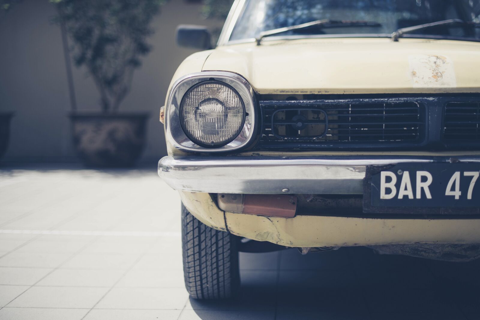 Nikon D800 sample photo. Car, classic, headlight photography