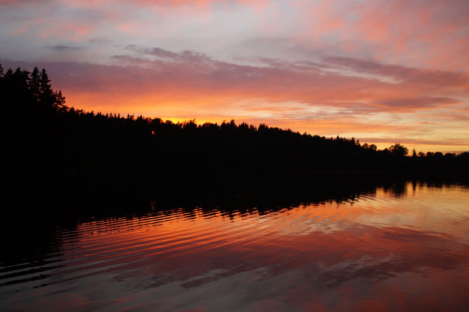 Sony SLT-A58 sample photo. Abendstimmung, sunset, lake photography