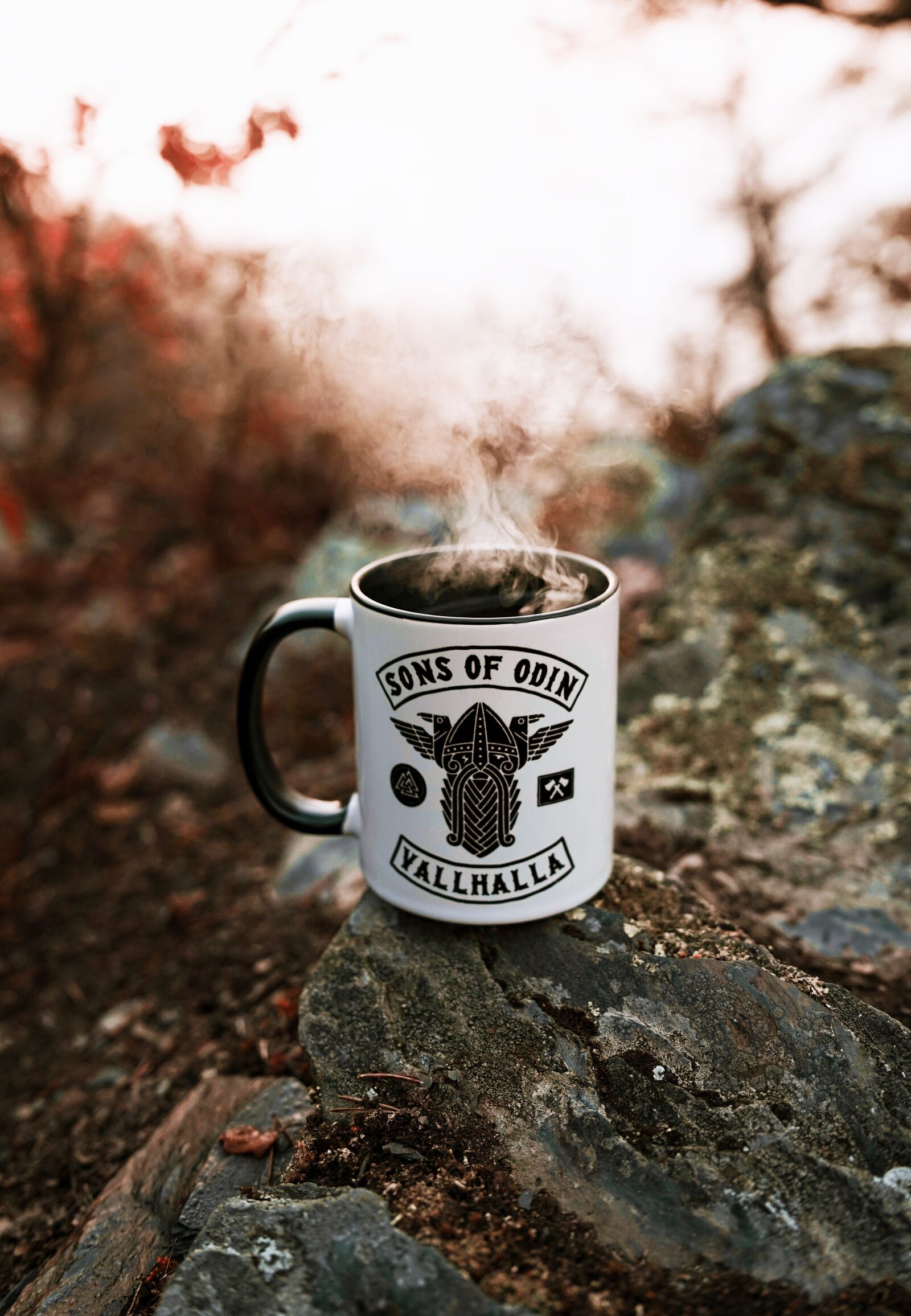 Sony a7 III + Samyang AF 35mm F1.4 FE sample photo. Coffee, cup, viking photography