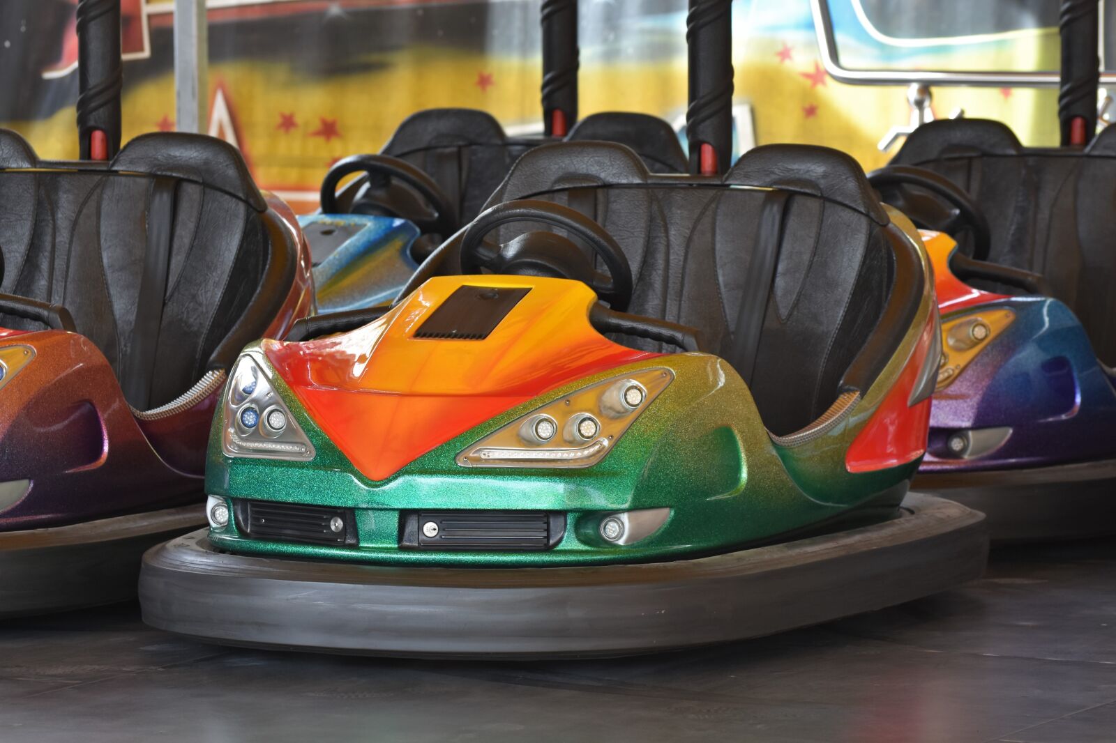 Nikon D7200 sample photo. Bumper cars, ride, fair photography