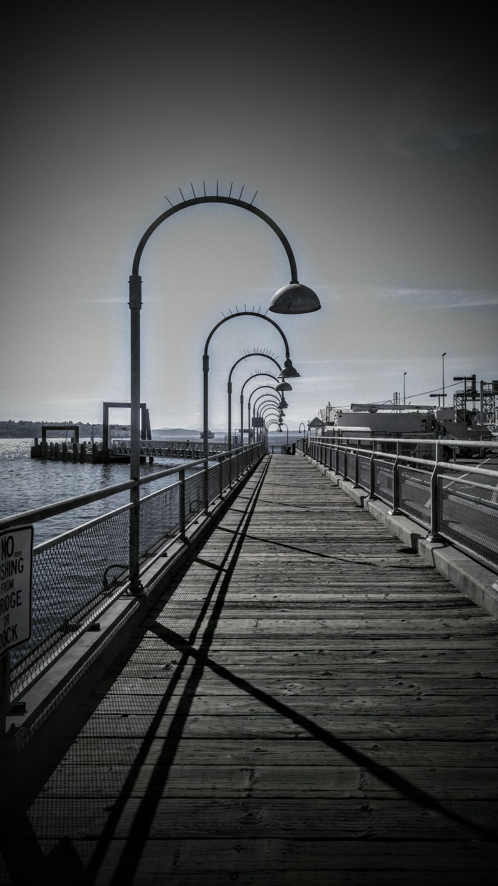 LG V10 sample photo. Pier, seattle, water, taxi photography