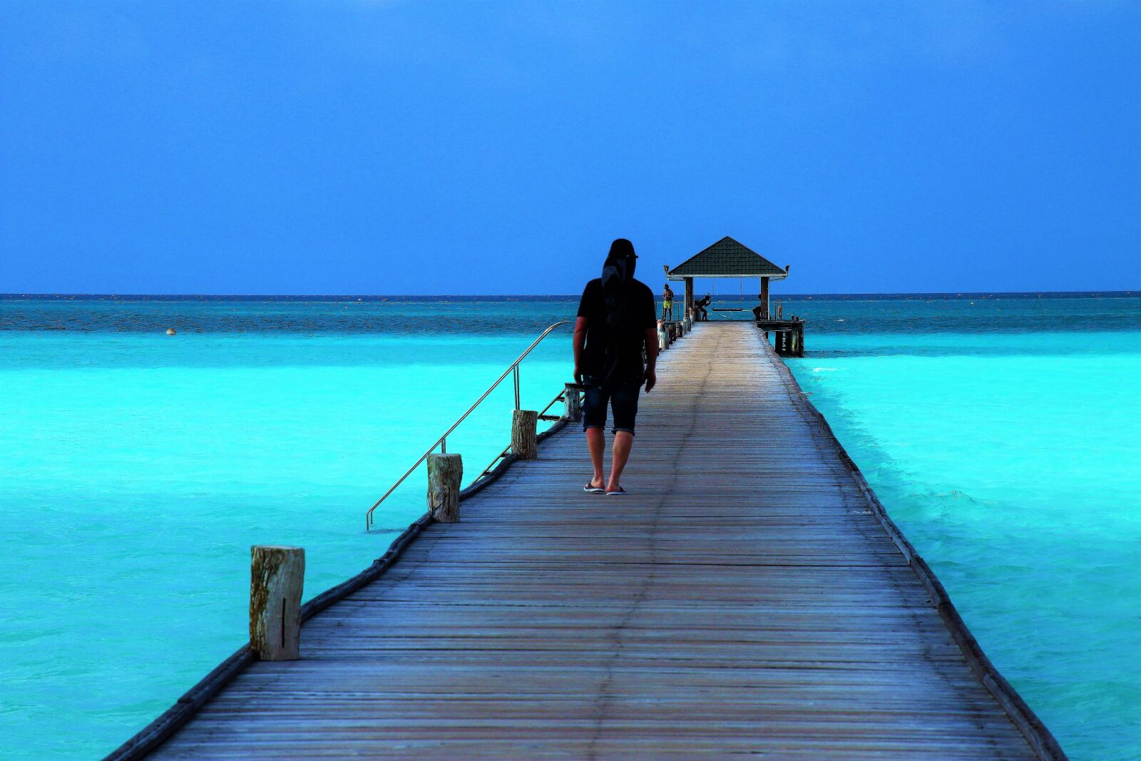 Canon EOS 80D sample photo. Maldives, the pier, bridge photography