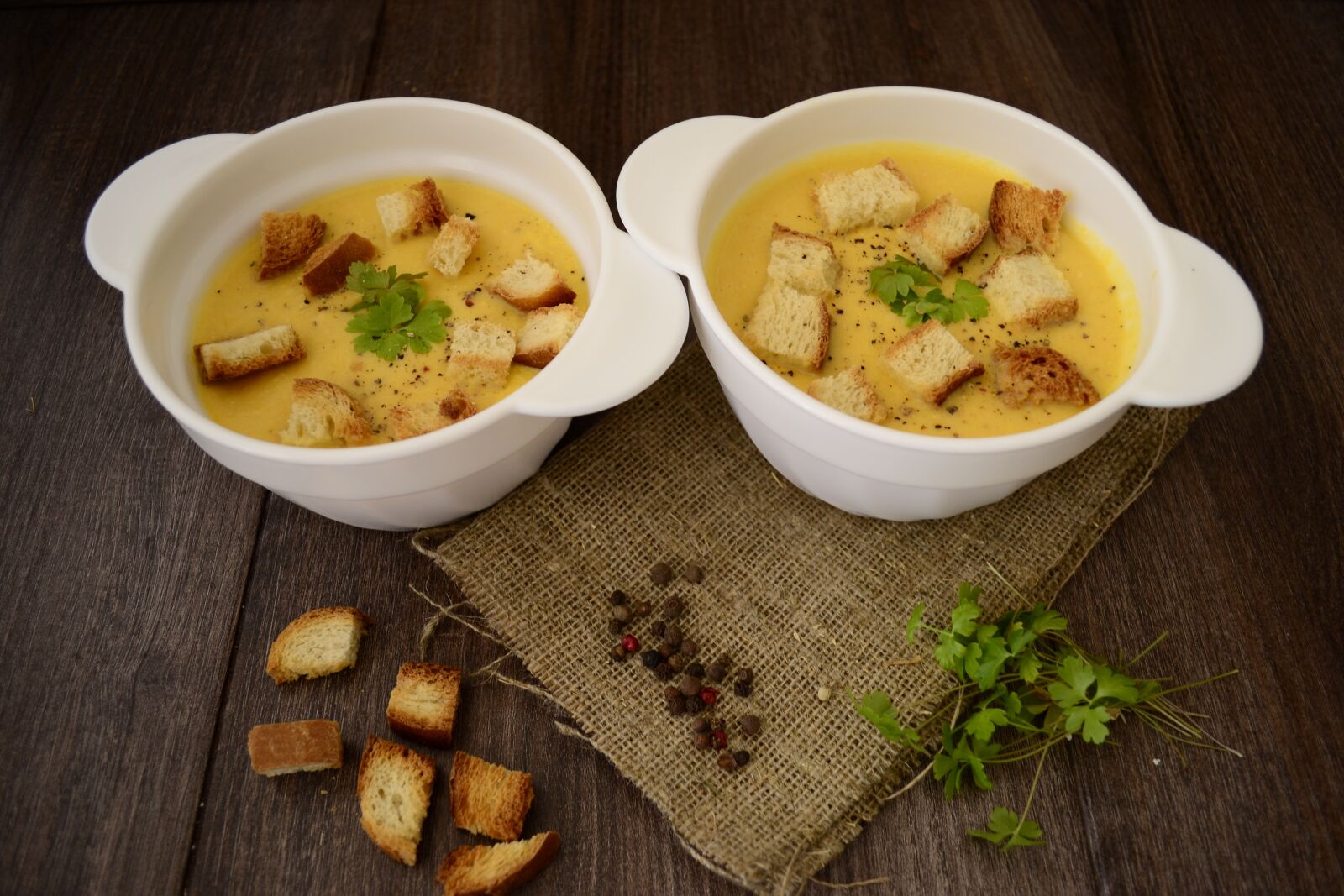Nikon D3100 sample photo. Food, soup, toast photography