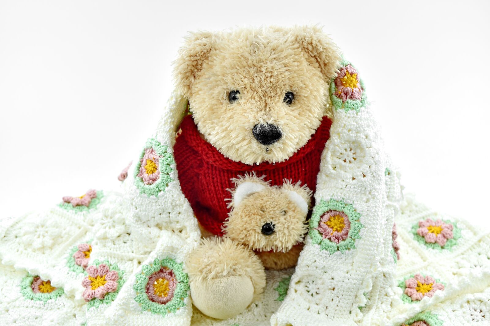 Nikon D5500 sample photo. Adorable, blanket, handmade, knitting photography