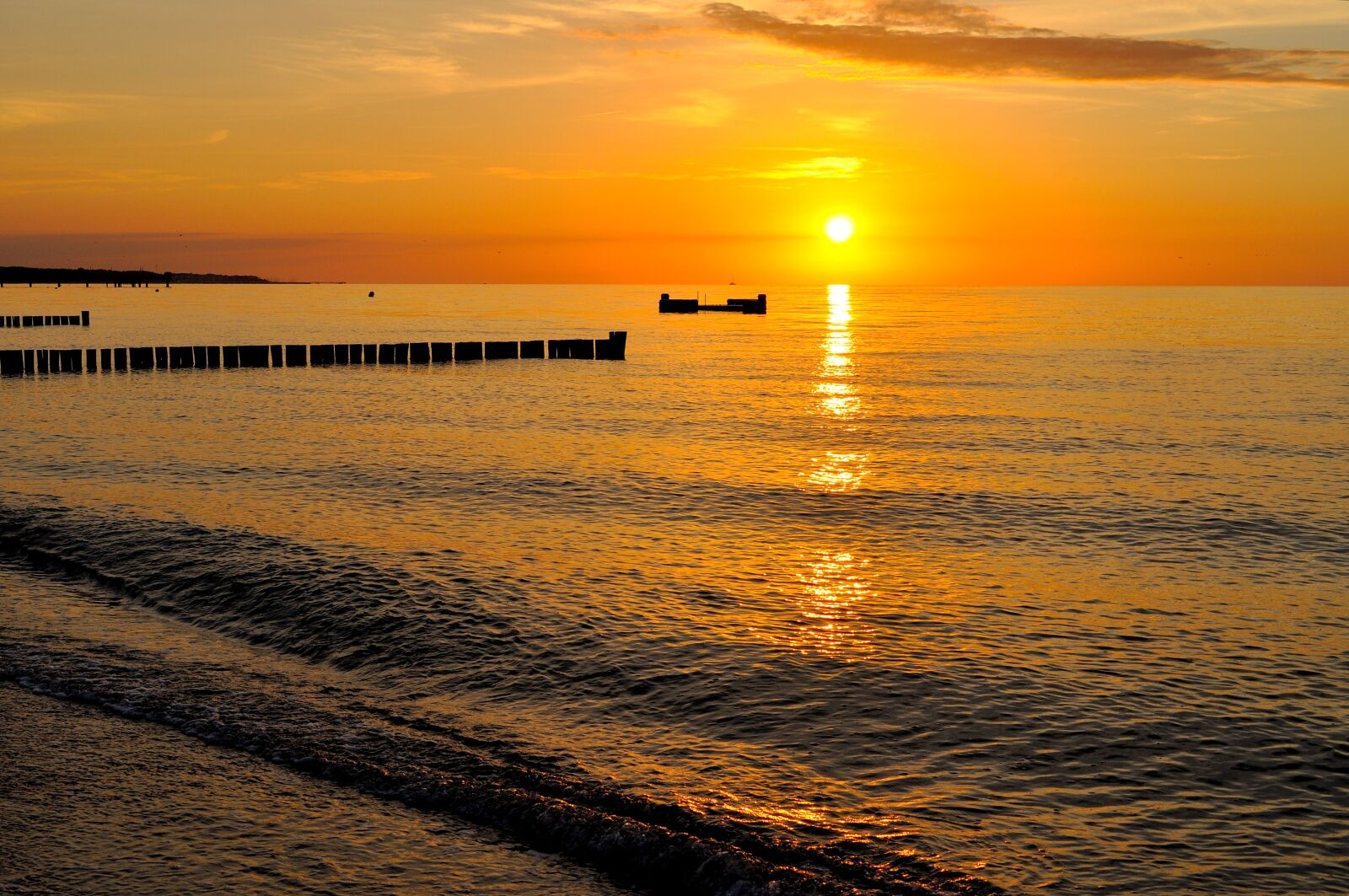 Nikon D5000 sample photo. Sunset, baltic sea, abendstimmung photography