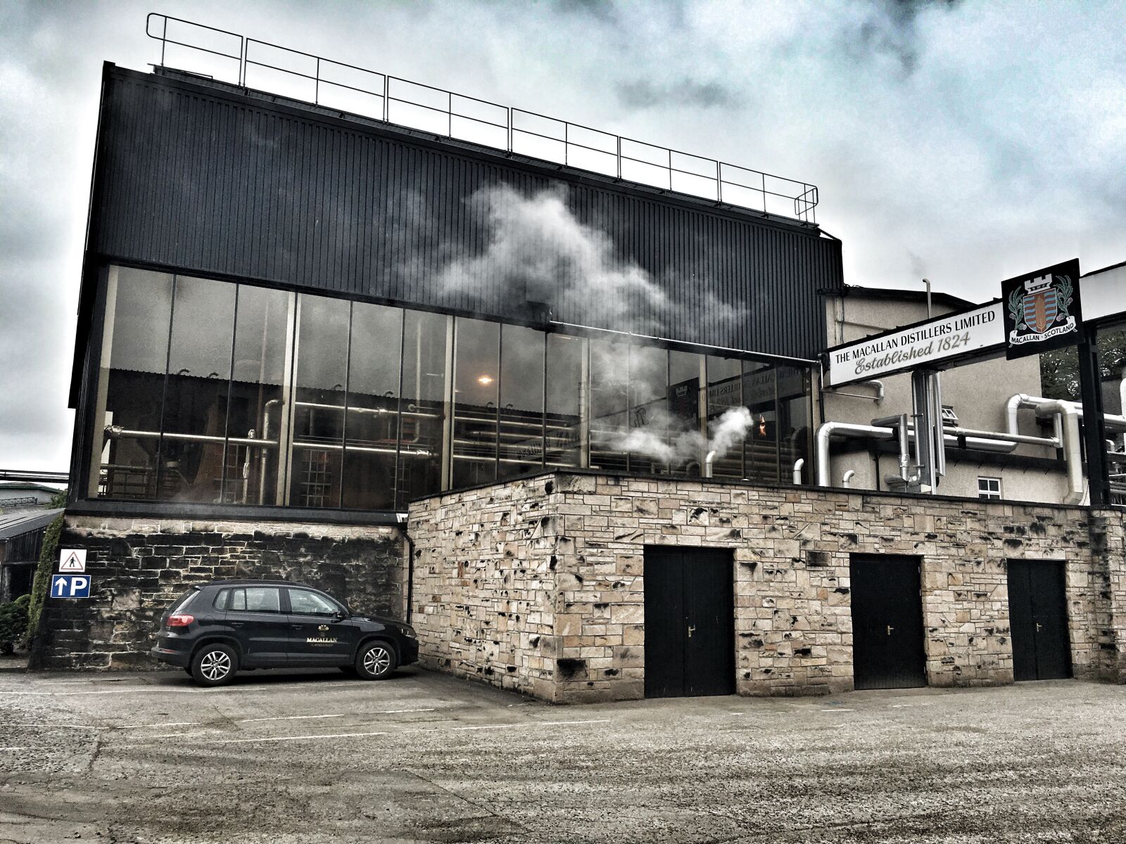Apple iPhone 6s sample photo. Macallan, distillery, scotland photography
