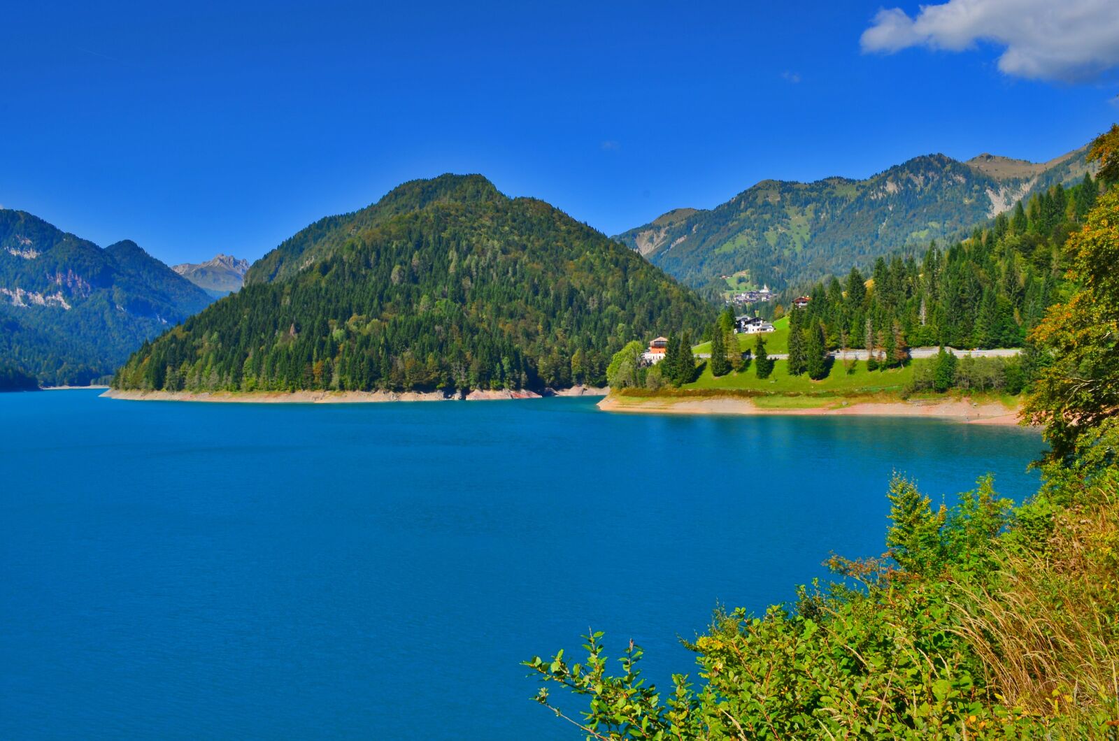 Nikon D5100 sample photo. Sauris, lake, mountain photography