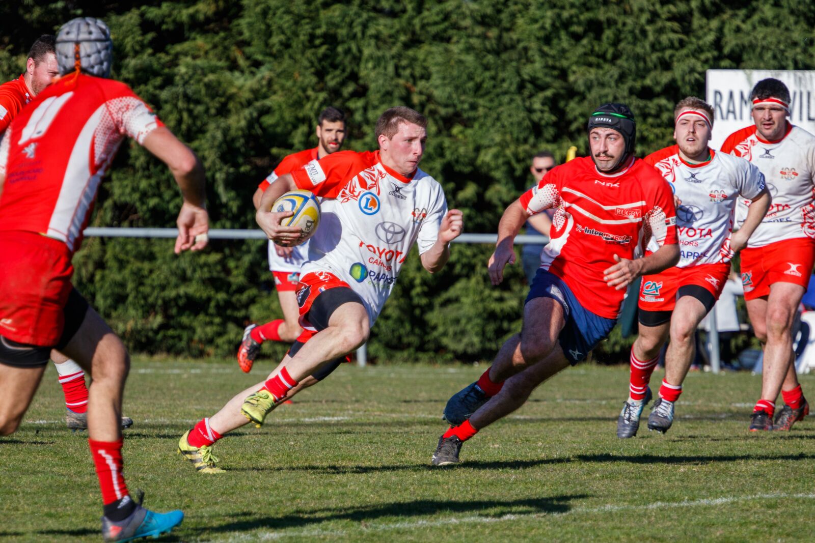 Canon EOS 7D Mark II + Canon EF 70-200mm F4L USM sample photo. Rugby, sport, players photography