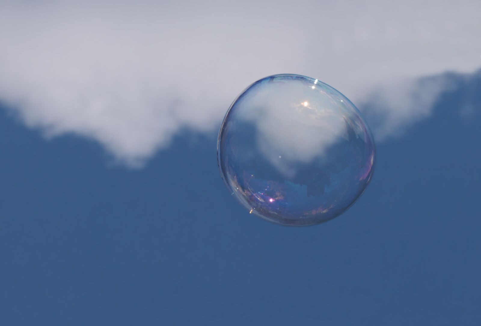 Canon EF-S 55-250mm F4-5.6 IS STM sample photo. Soap bubble, cloud, sky photography