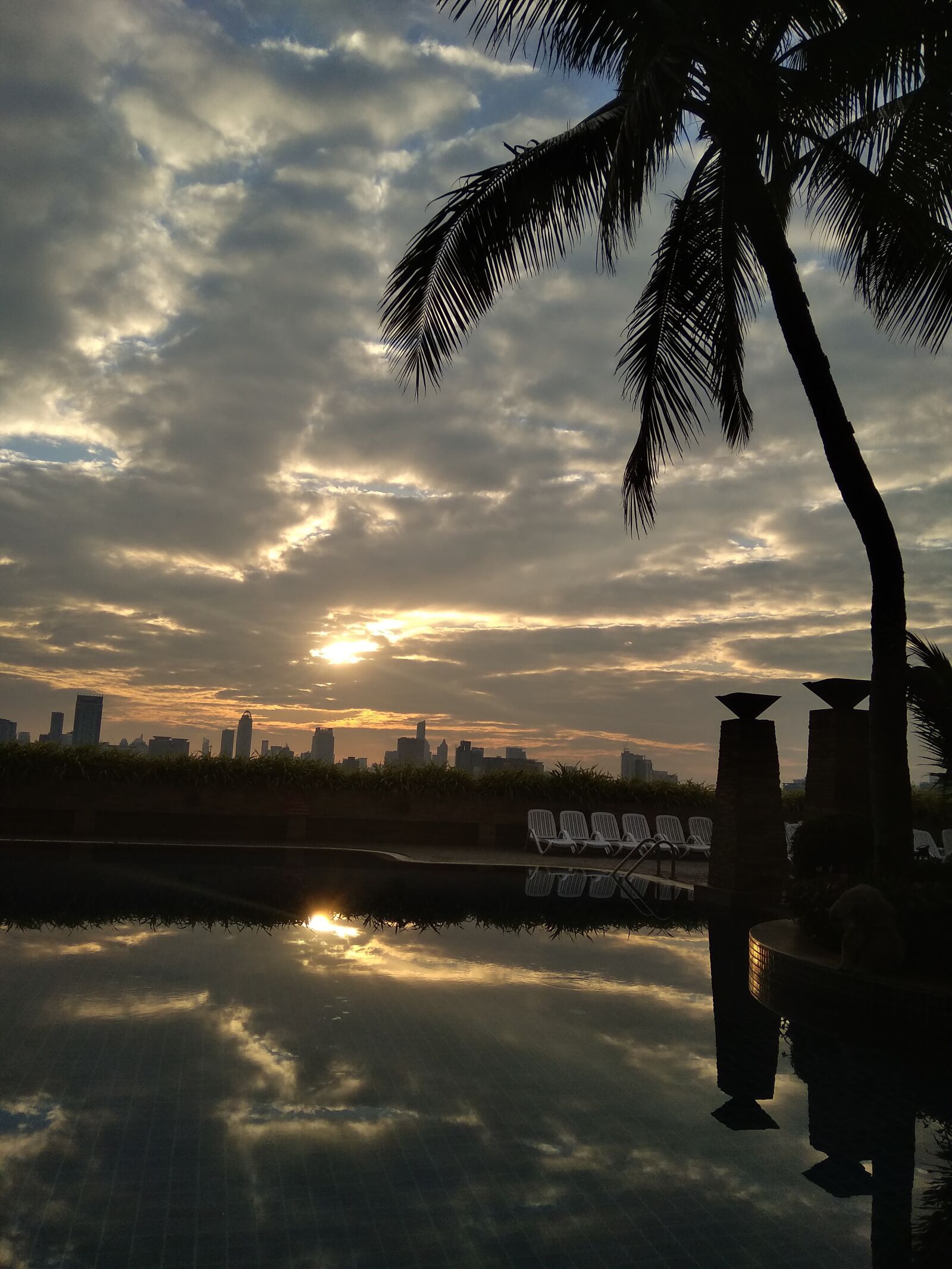 Xiaomi Redmi 5A sample photo. Thailand, sunset, high building photography