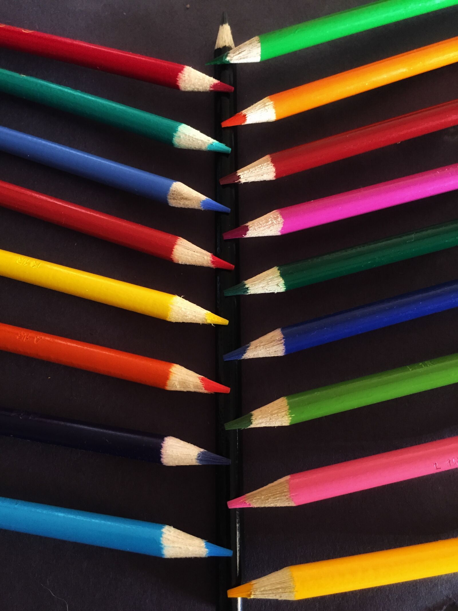 iPhone 6 back camera 4.15mm f/2.2 sample photo. Abstract, photo, colour, pencils photography