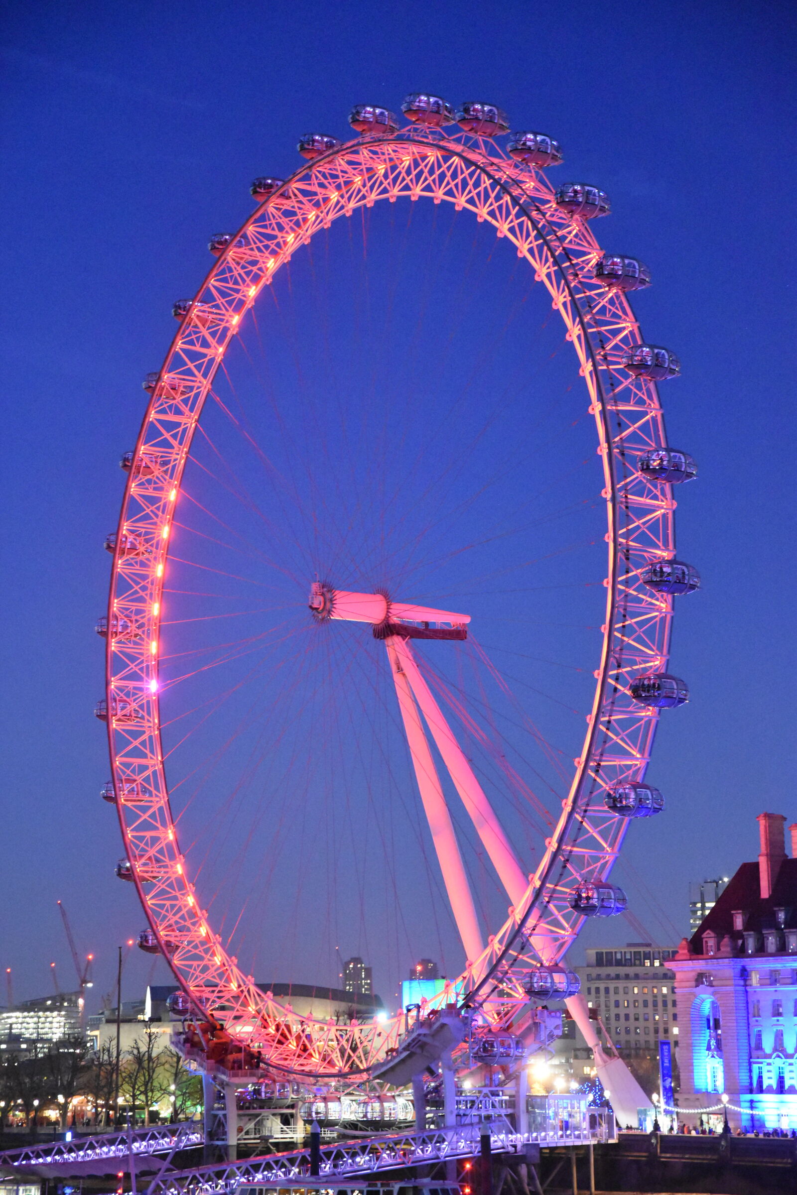 Nikon D5500 sample photo. London, eye, night, photography photography