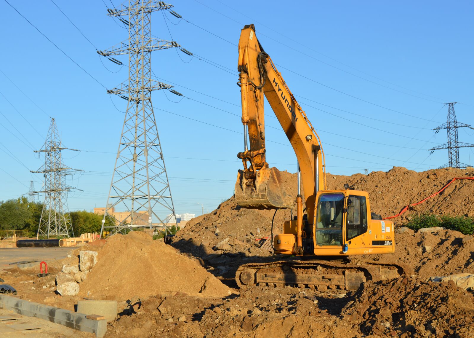 Nikon D3200 sample photo. Excavator, construction equipment, excavator photography
