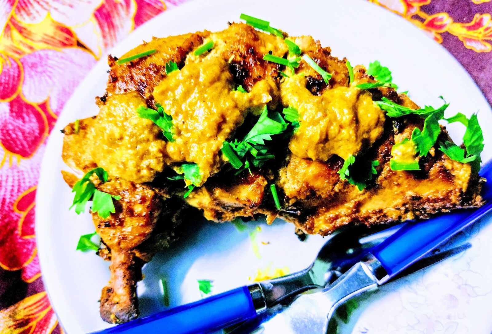 Xiaomi Mi A3 sample photo. Chicken fry, chicken, food photography
