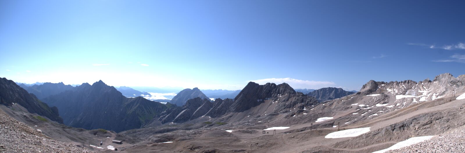 Pentax K-70 sample photo. Alpine panorama, zugspitze, blue photography