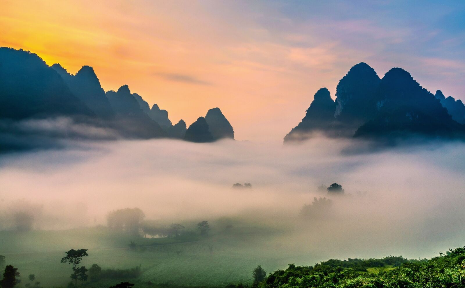 Nikon D5100 sample photo. Clouds, vietnam landscape, dawn photography