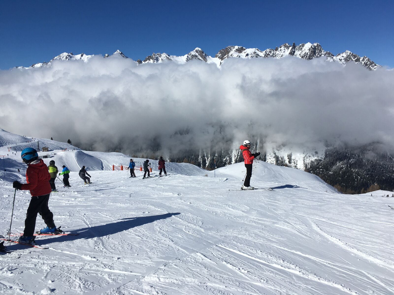iPhone SE back camera 4.15mm f/2.2 sample photo. Skiing, grand montets, chamonix photography