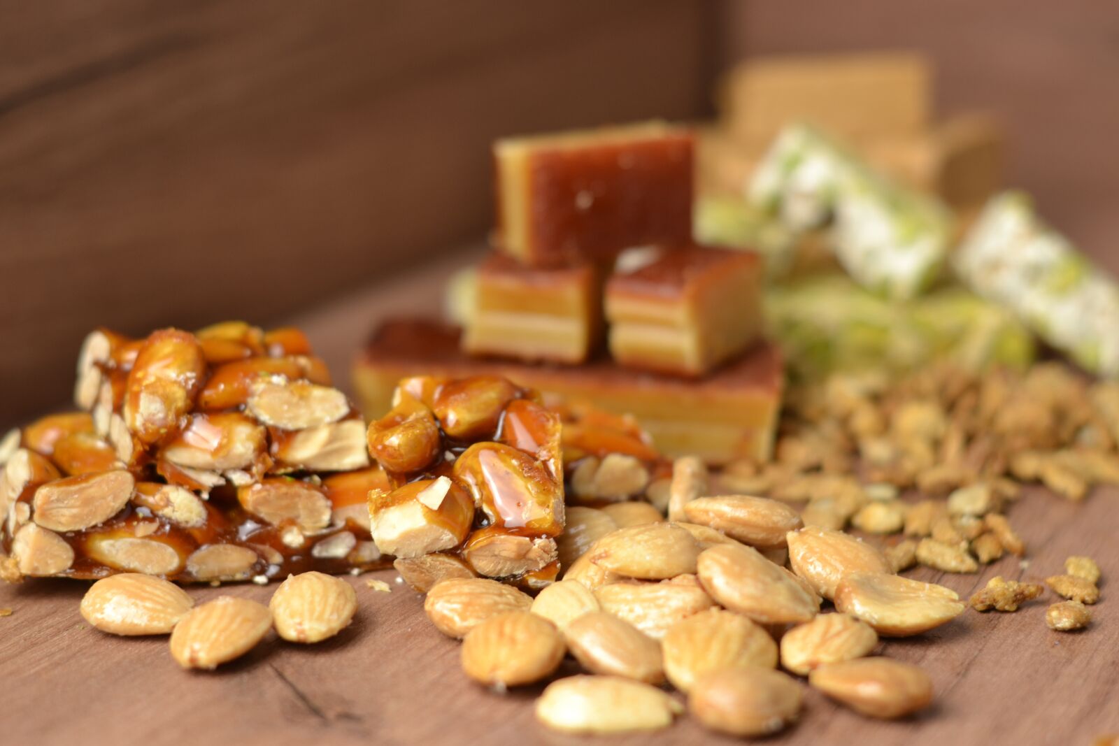 Nikon D3100 sample photo. Nougat, chocolate, delicious photography