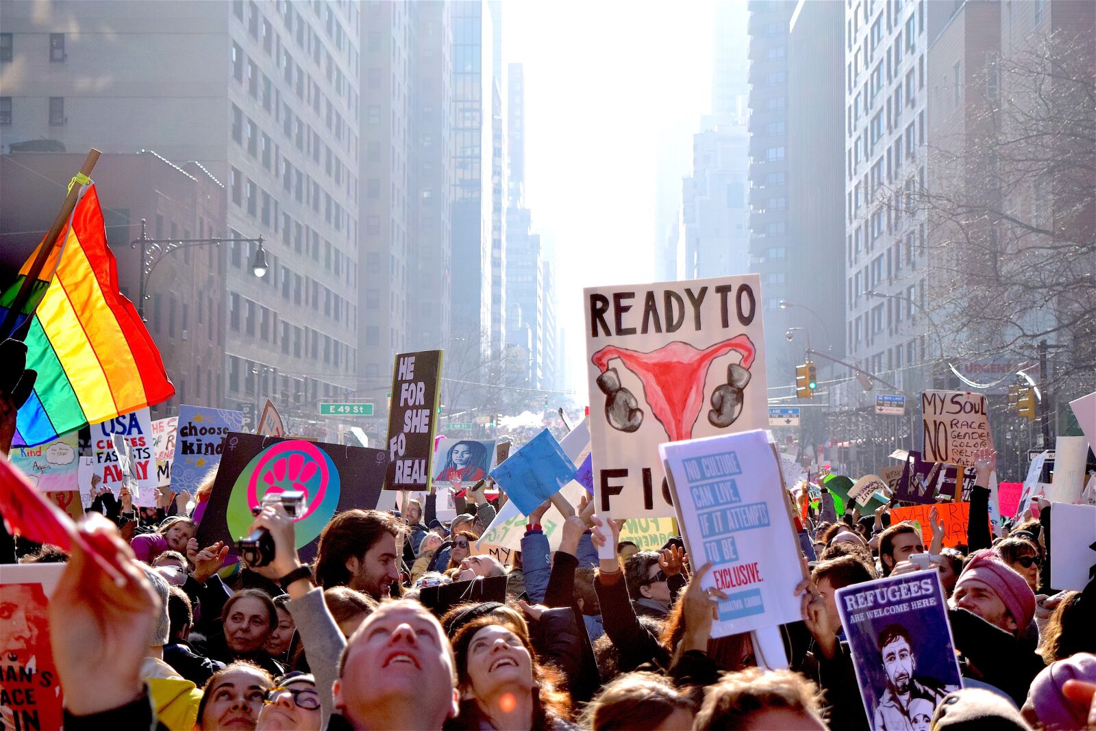 Nikon D3300 sample photo. Women's march, political, rally photography