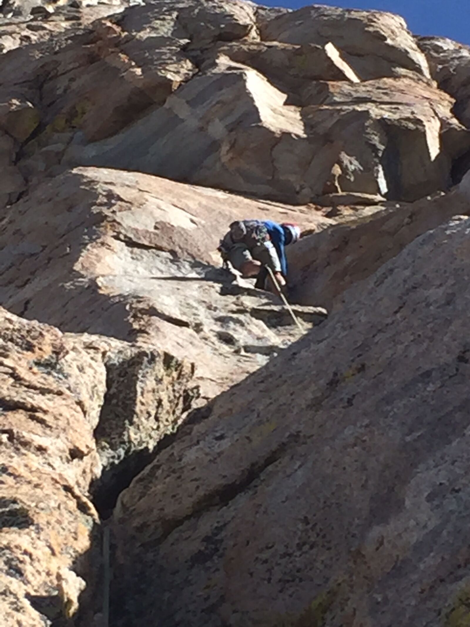iPhone 6 back camera 4.15mm f/2.2 sample photo. Rockclimbing photography