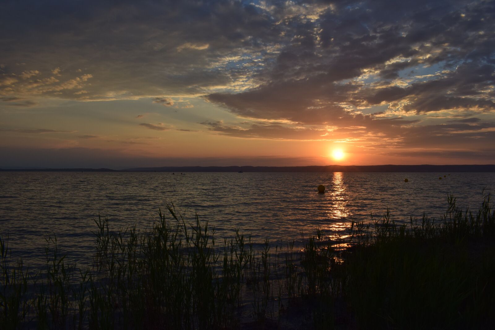 Nikon D3300 sample photo. Sunset, lake, lake neusiedl photography