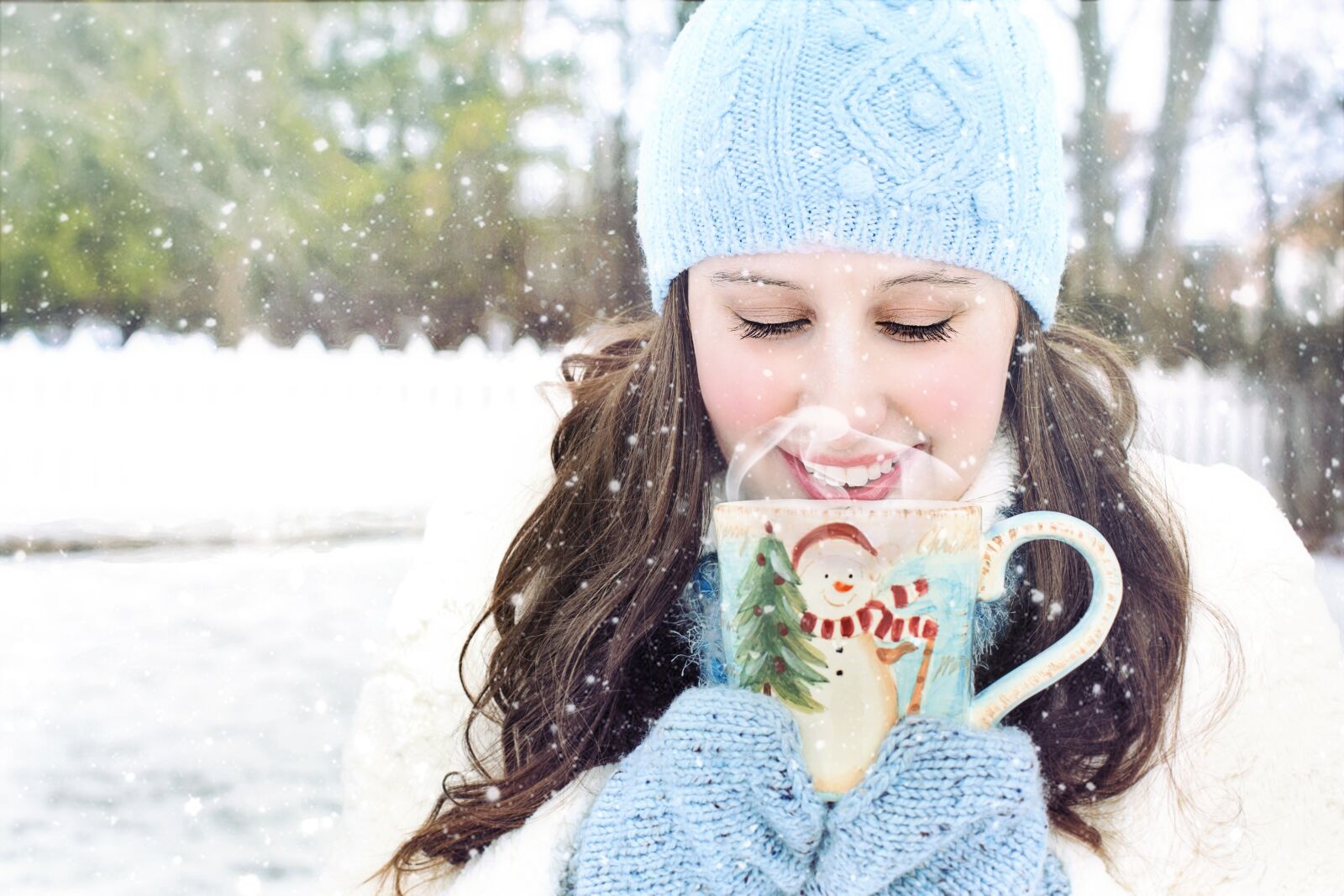 Canon EOS 5D Mark III sample photo. Young, woman, in, snow photography