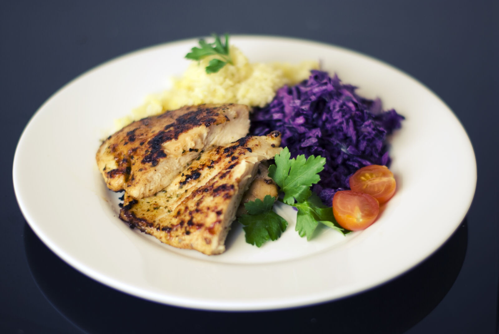 Nikon D60 sample photo. Chicken, couscous, dinner, food photography