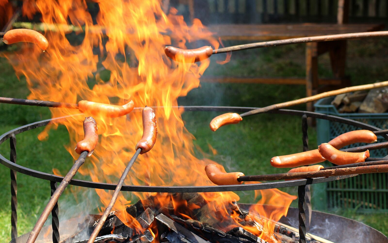 Canon EOS 1200D (EOS Rebel T5 / EOS Kiss X70 / EOS Hi) sample photo. An outbreak of, sausages photography