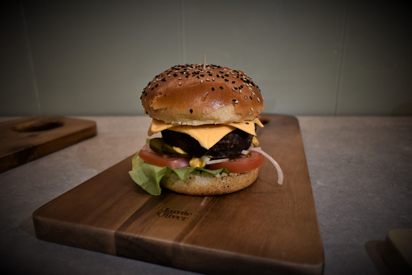 Nikon D5600 sample photo. The burger, food, cheeseburger photography