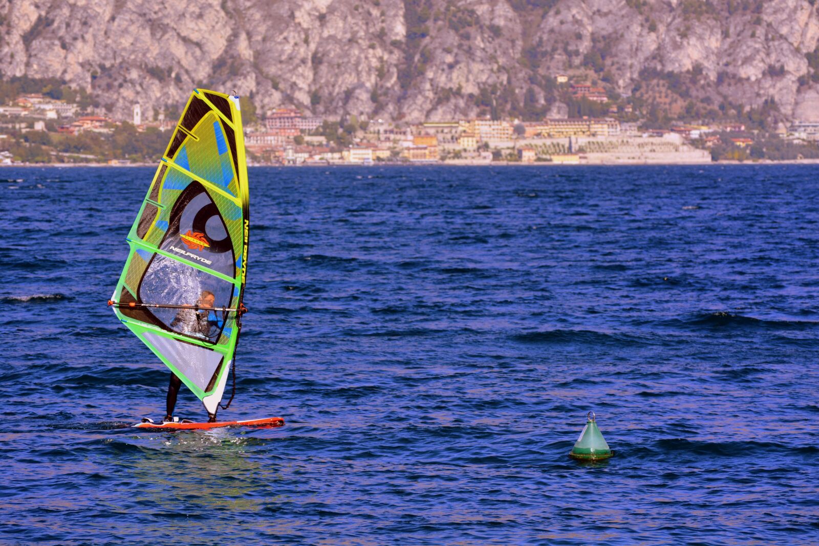 Nikon D7100 sample photo. Windsurfing, vela, lake photography