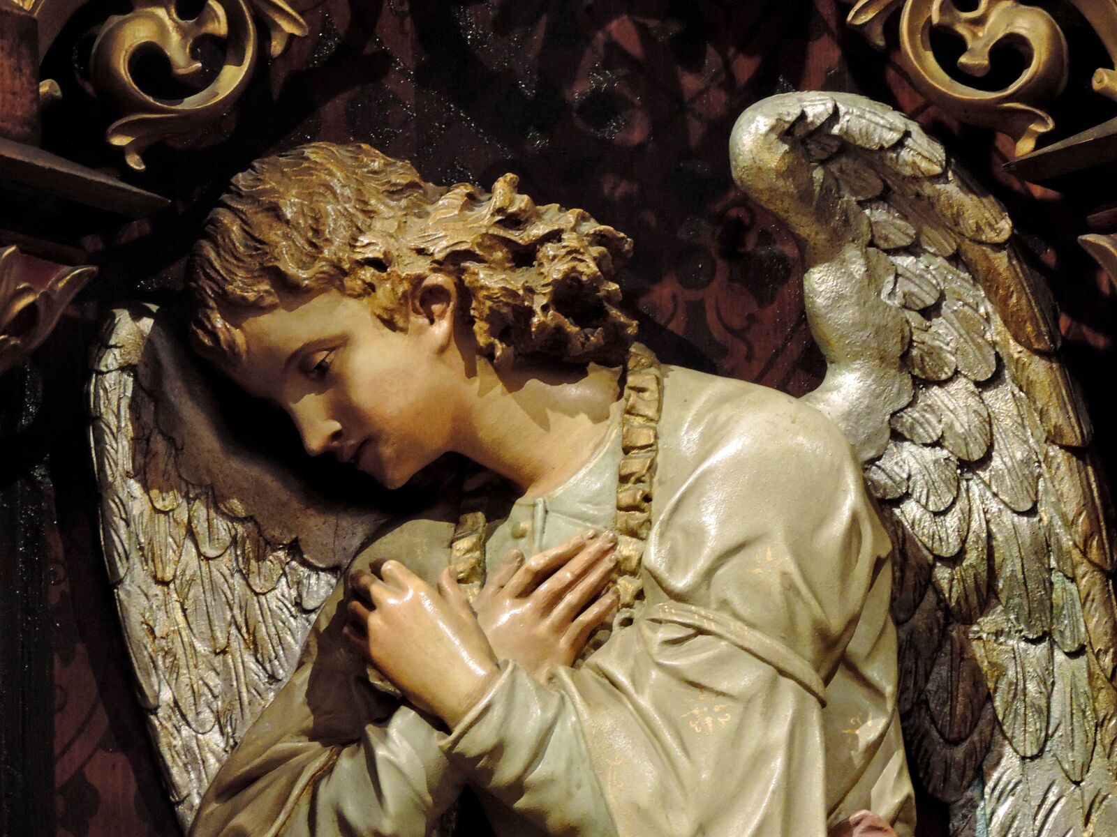 Nikon Coolpix P520 sample photo. Angel, carving, handmade, saint photography